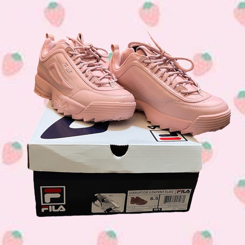 Strawberry pink filas